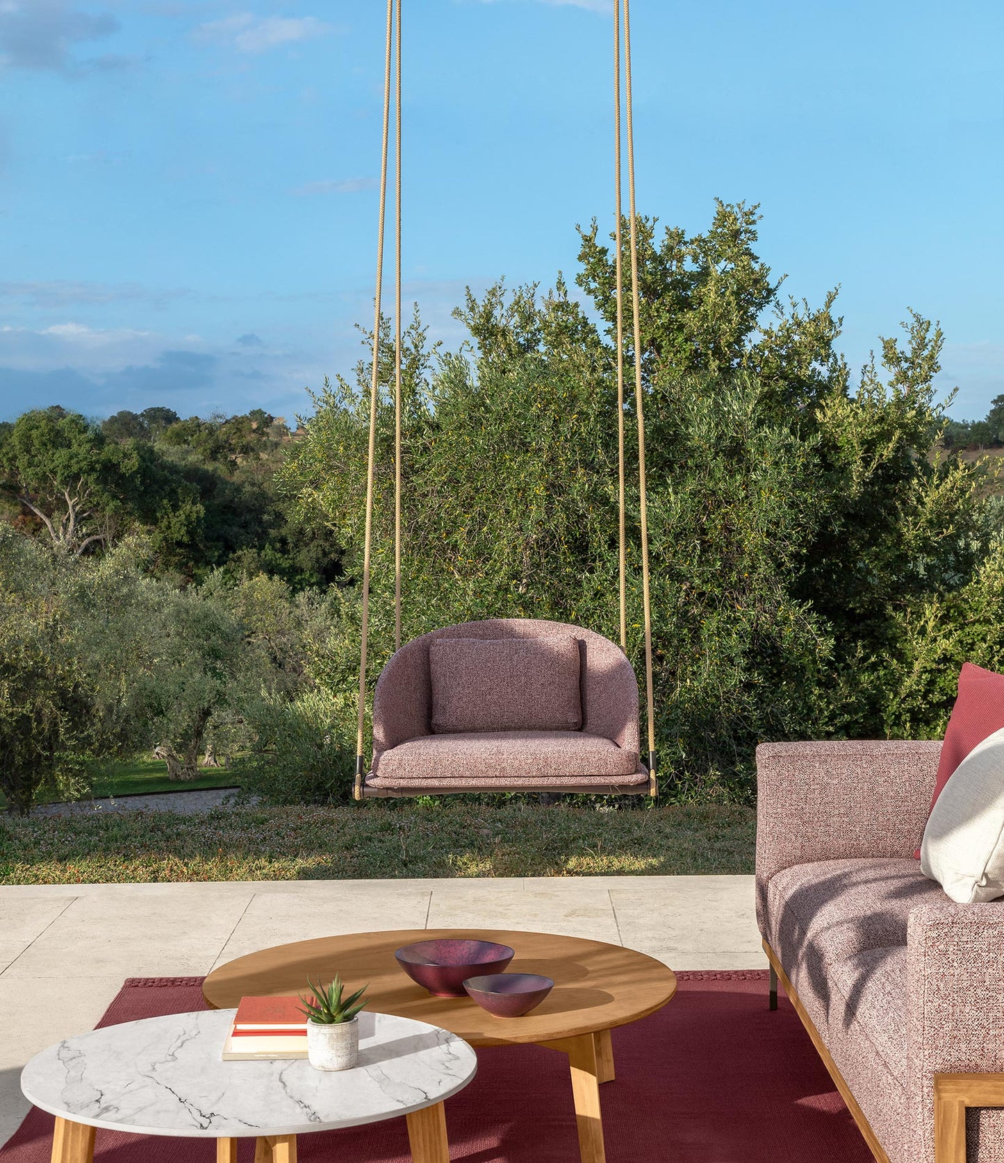 TALENTI | CLEOSOFT//WOOD SWING CHAIR- $7,761.46