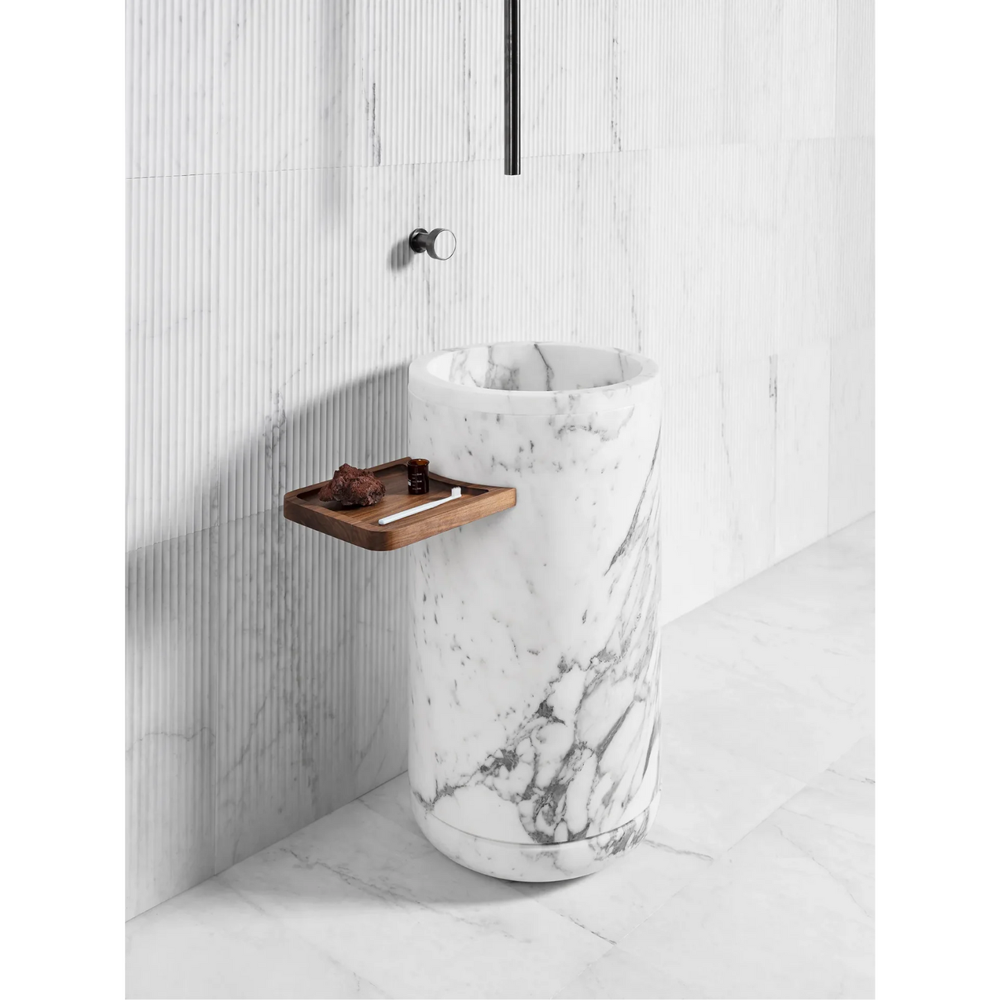 LUCE DI CARRARA | MONOLITHOS FREESTANDING SINK WITH TABLE | $36,951.22 - $43,472.02