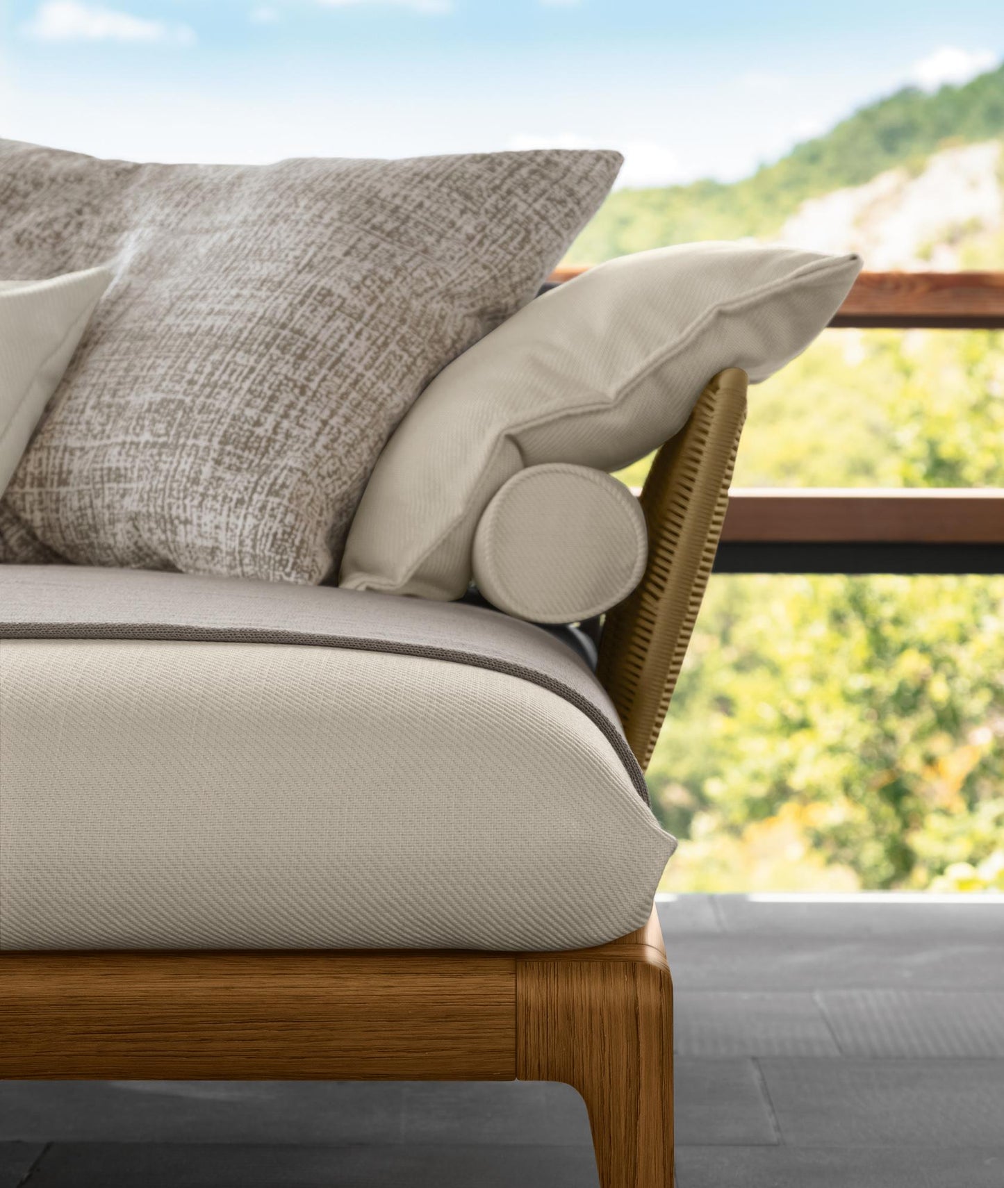 TALENTI | CRUISE//TEAK 3 SEATER SOFA - $17.098.29 - $17,936.45