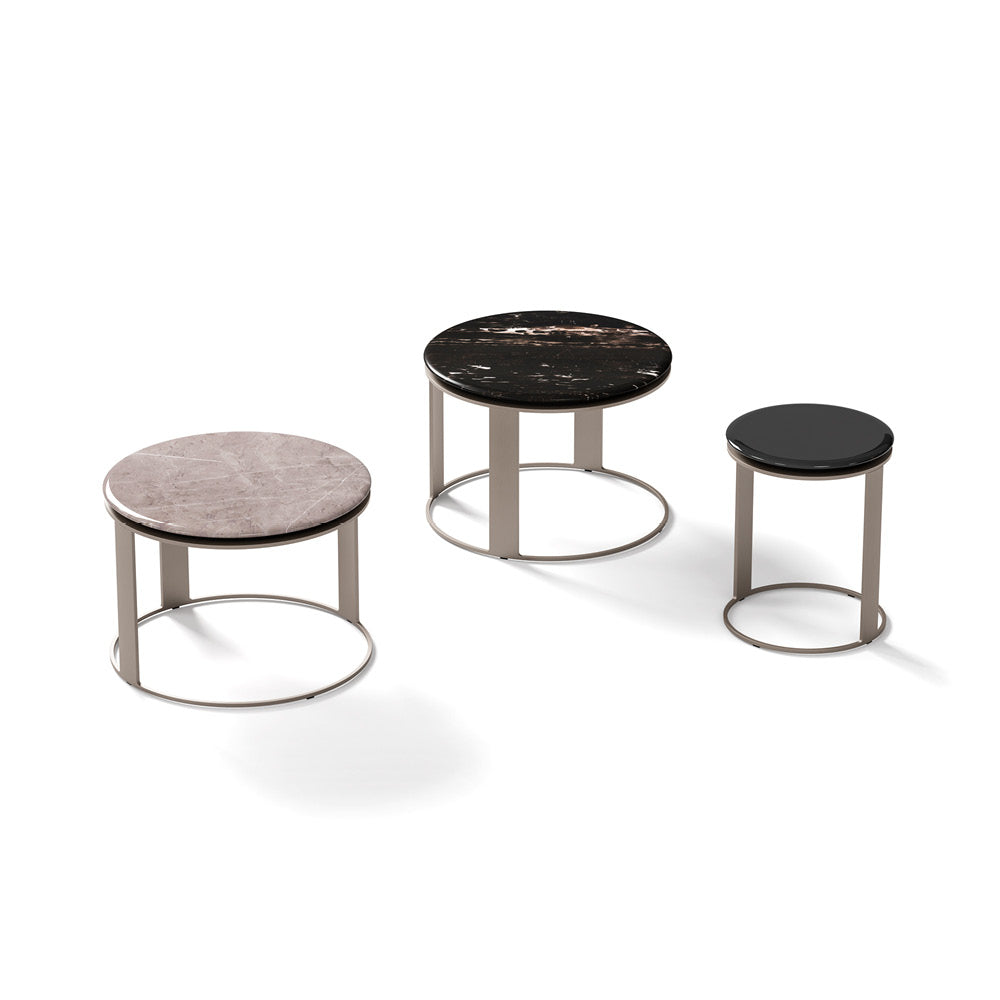 DENIS BLACK PORTERO MARBLE COFFEE TABLE I $7,250.00