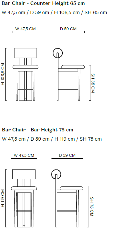 NORR11 | HIPPO BAR/COUNTER CHAIR | $2,816-$4,906