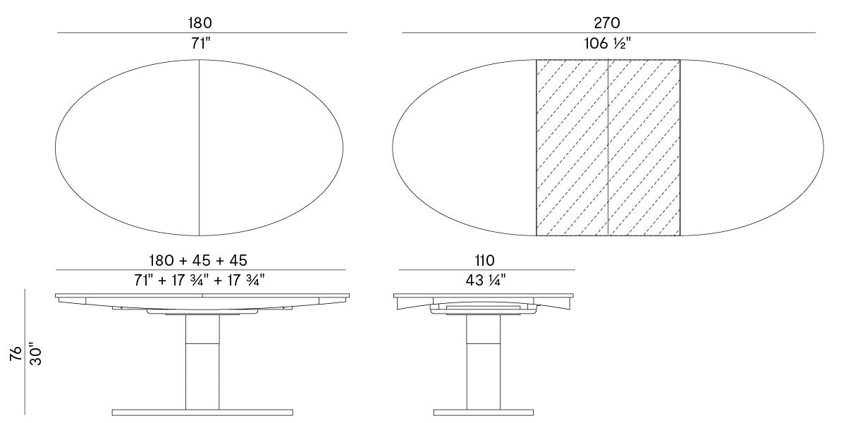POTOCCO | Diva Dining Table