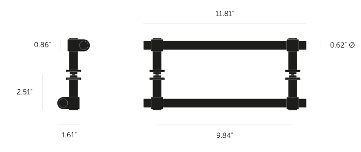 BUSTER + PUNCH PULL BAR / DOUBLE-SIDED / CAST - $194-$369