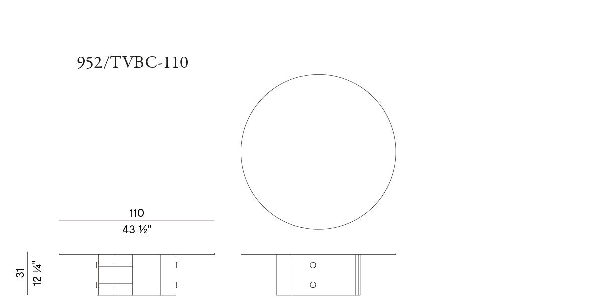POTOCCO | Double L Glaze Coffee Table