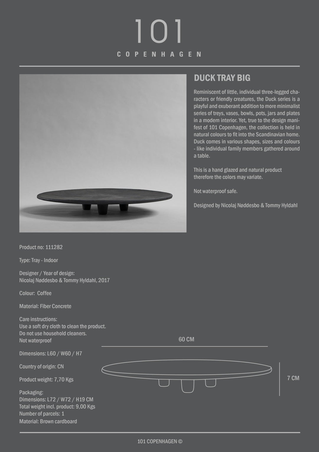 101 COPENHAGEN I DUCK TRAY, BIG I $395.00