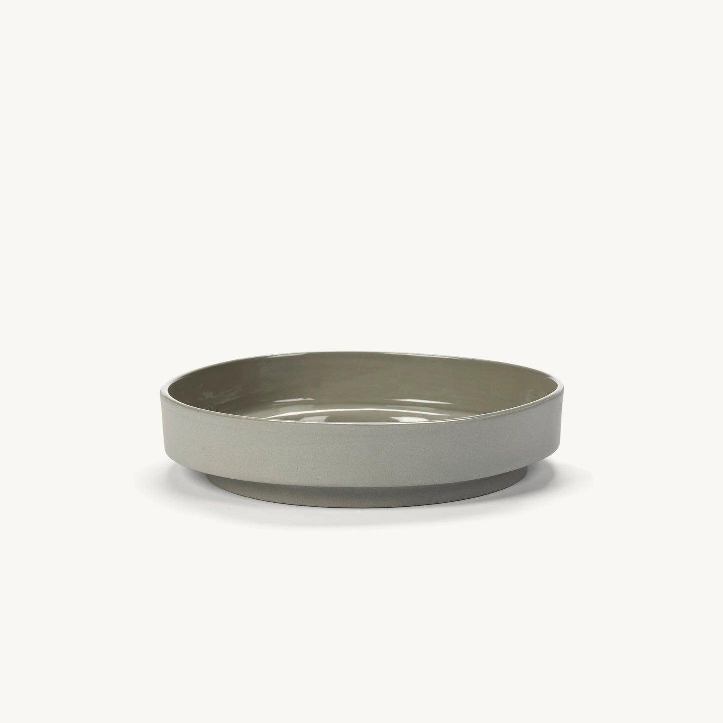 VALERIE OBJECTS | INNER CIRCLE HIGH PLATE. LIGHT GREY BY MARTEEN BAAS | $69.00