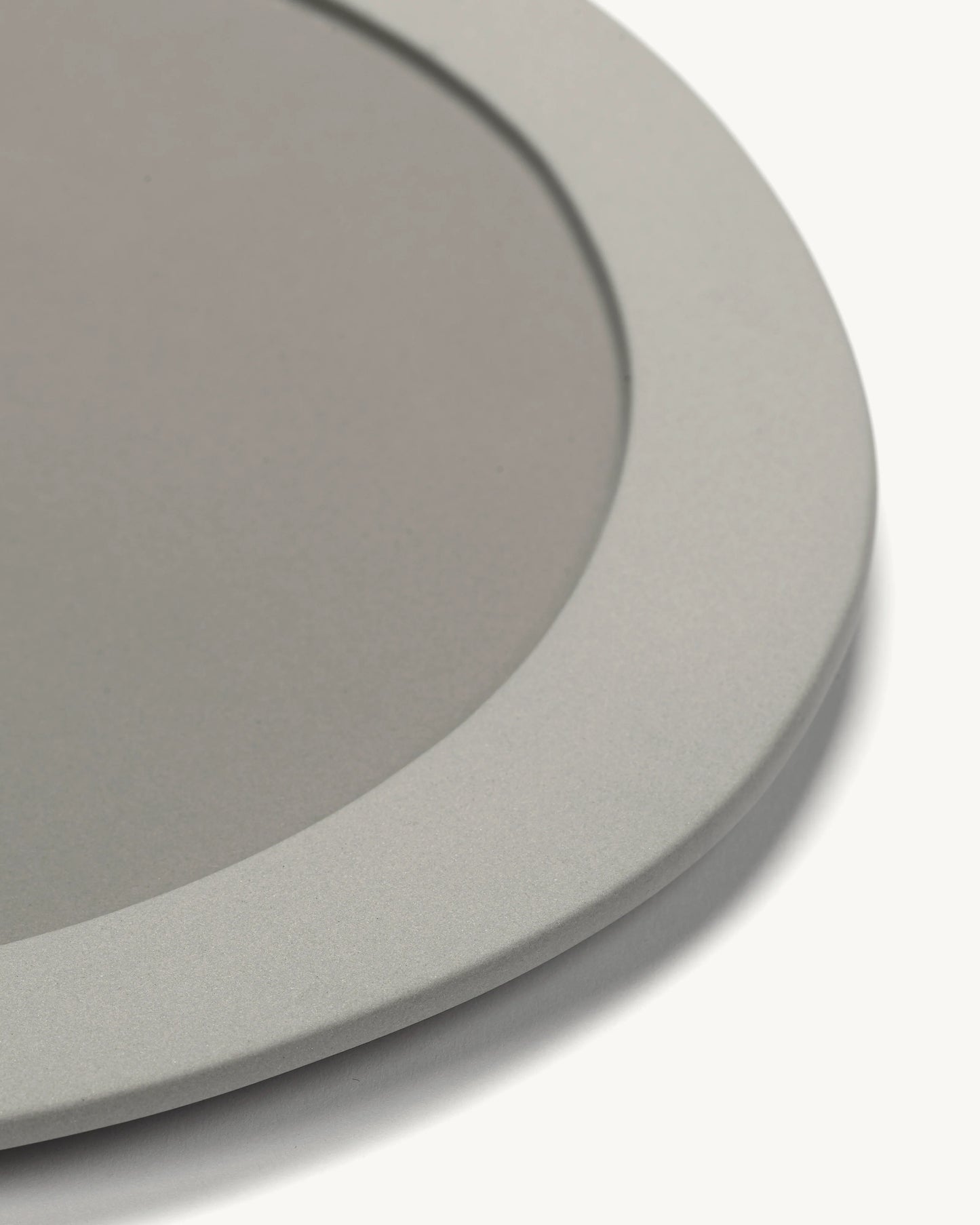 Valerie Objects Inner circle Medium Plate, light grey by Maarten Baas - $63.00