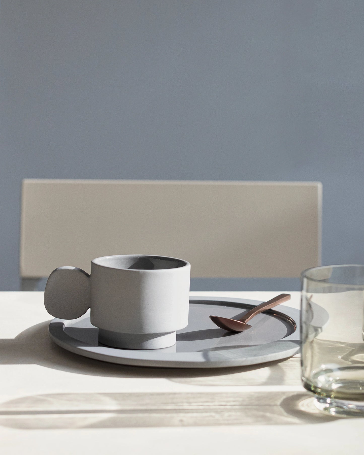 Valerie Objects Inner Circle Cup, light grey by Maarten Baas - $24.00