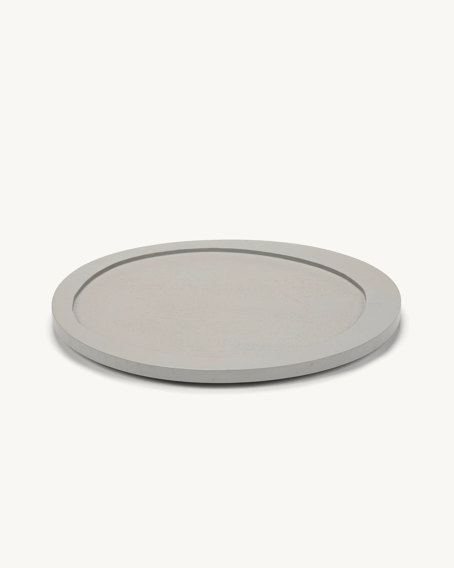 Valerie Objects Inner Circle Tray Large, light grey by Maarten Baas - $158.00