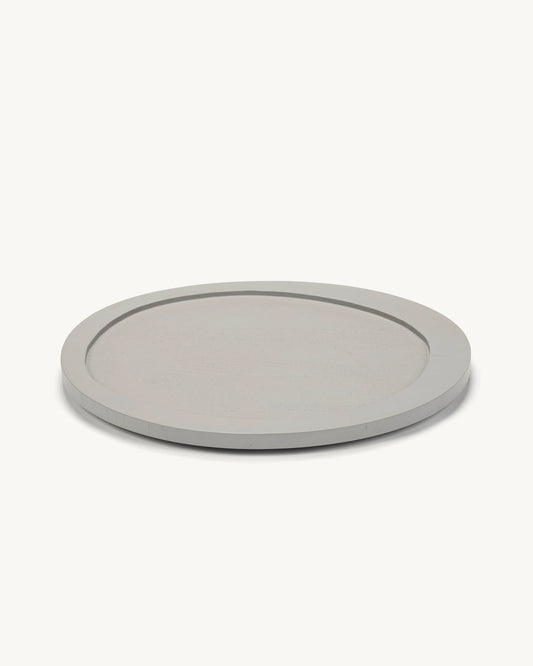 Valerie Objects Inner Circle Tray Large, light grey by Maarten Baas - $158.00