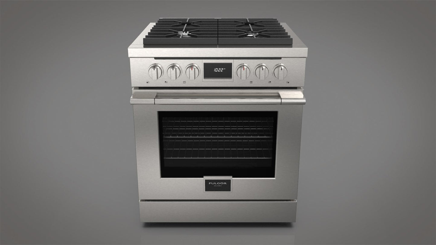 FULGOR MILANO | 30" PRO-STYLE DUAL FUEL RANGE | $4,549.00 - $5,848.00