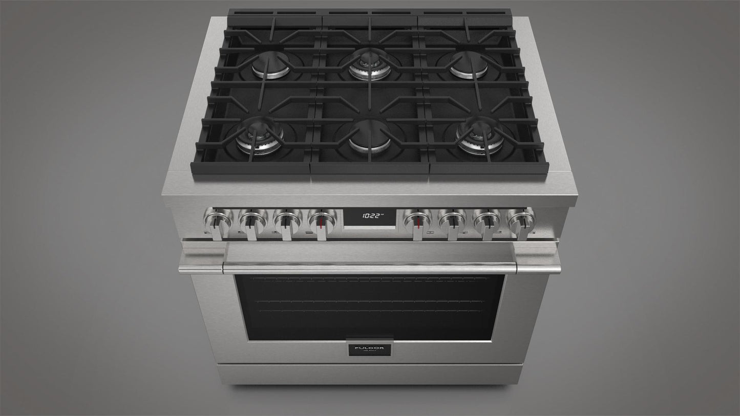 FULGOR MILANO | 36" PRO-STYLE DUAL FUEL RANGE | $5,399.00 - $6,628.00