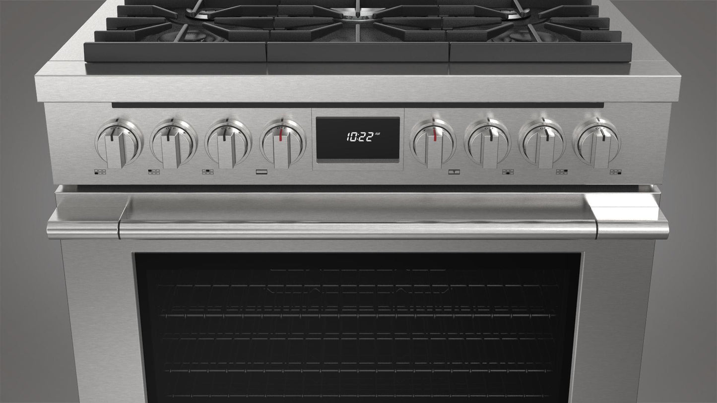FULGOR MILANO | 36" PRO-STYLE DUAL FUEL RANGE | $5,399.00 - $6,628.00