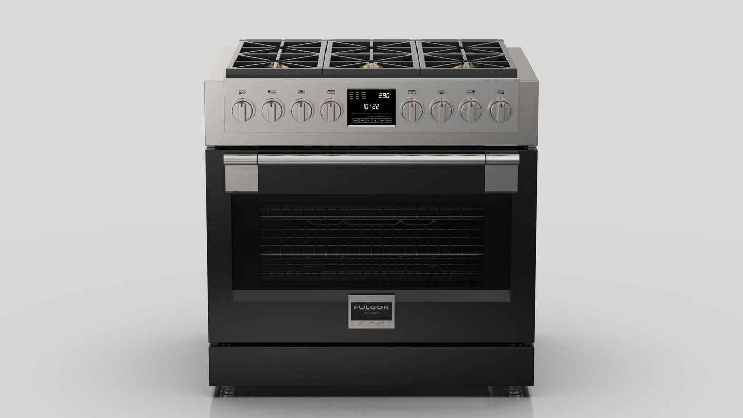 FULGOR MILANO | 36" FREESTANDING DUAL FUEL RANGE | $8,499.00 - $9,728.00