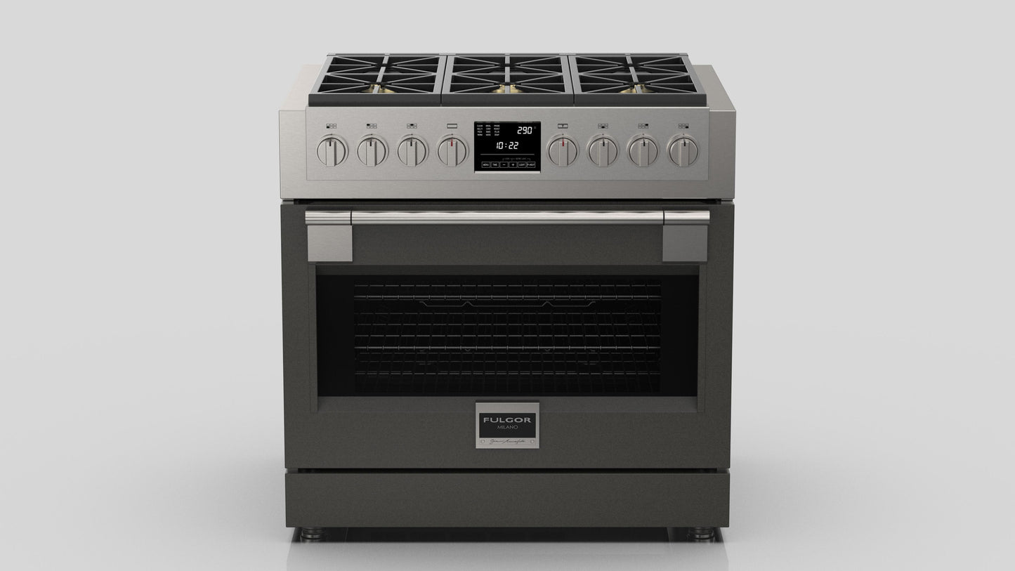 FULGOR MILANO | 36" FREESTANDING DUAL FUEL RANGE | $8,499.00 - $9,728.00