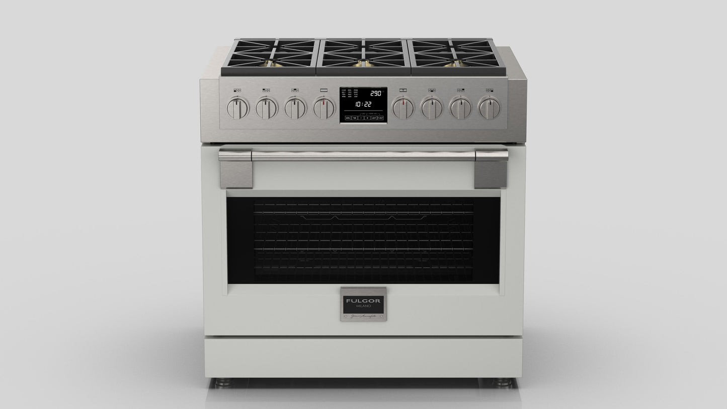 FULGOR MILANO | 36" FREESTANDING DUAL FUEL RANGE | $8,499.00 - $9,728.00