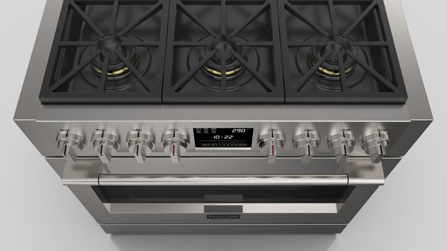 FULGOR MILANO | 36" FREESTANDING DUAL FUEL RANGE | $8,499.00 - $9,728.00