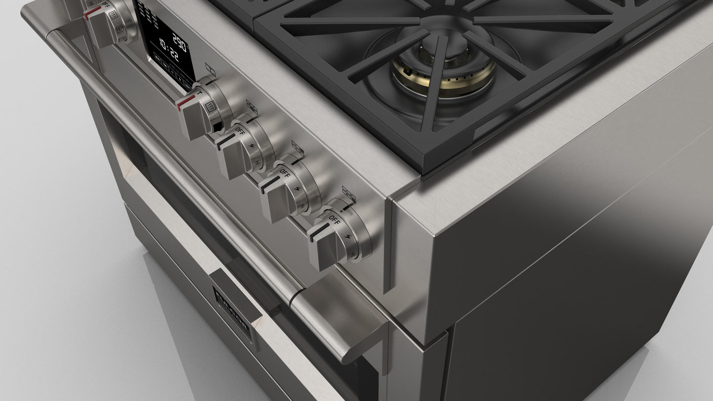 FULGOR MILANO | 36" FREESTANDING DUAL FUEL RANGE | $8,499.00 - $9,728.00