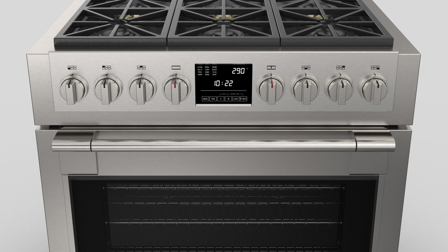 FULGOR MILANO | 36" FREESTANDING DUAL FUEL RANGE | $8,499.00 - $9,728.00
