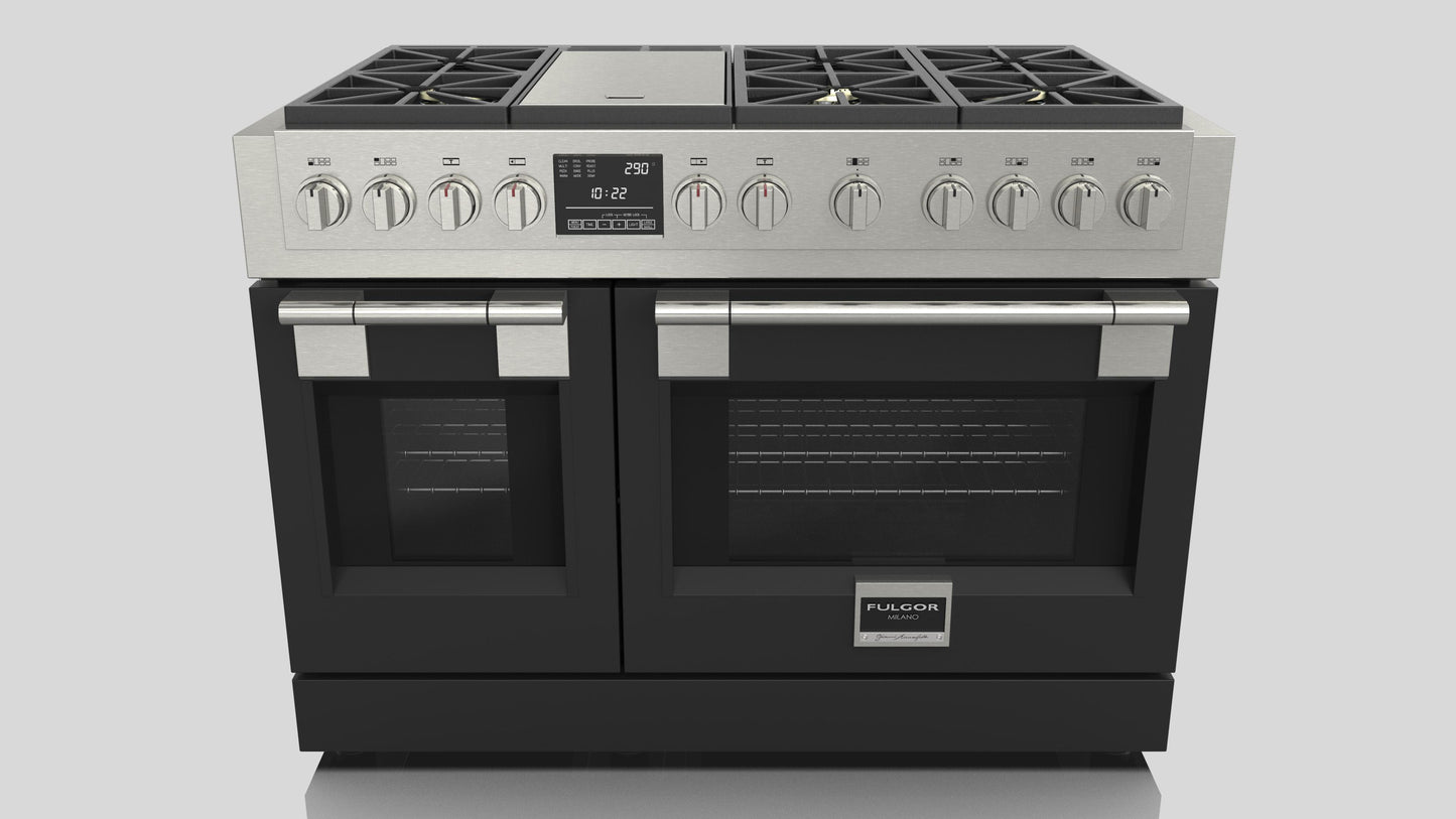 FULGOR MILANO | 48 Inch Dual Fuel Professional Range - $12,499.00 - $14,418.00