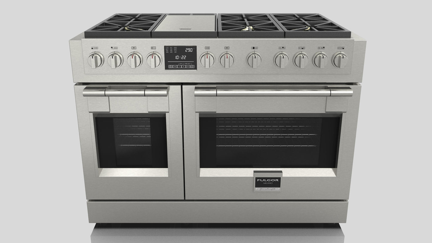 FULGOR MILANO | 48" DUAL FUEL PROFESSIONAL RANGE | $12,499.00 - $14,418.00