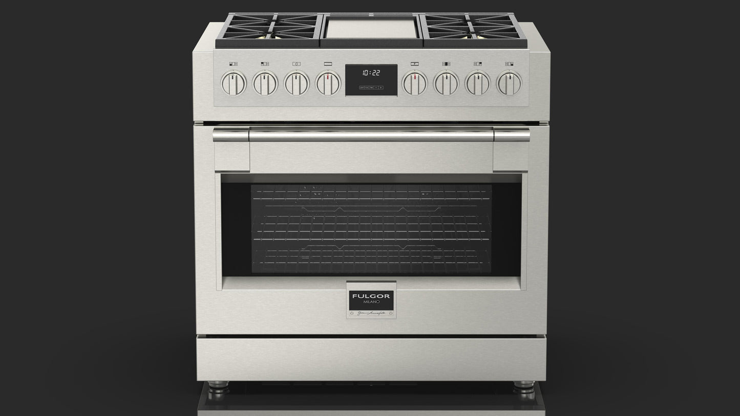 FULGOR MILANO | 36 Inch Freestanding Professional Gas Range - $7,799.00 - $9,028.00