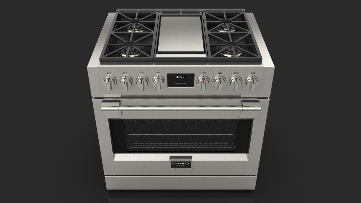 FULGOR MILANO | 36 Inch Freestanding Professional Gas Range - $7,799.00 - $9,028.00