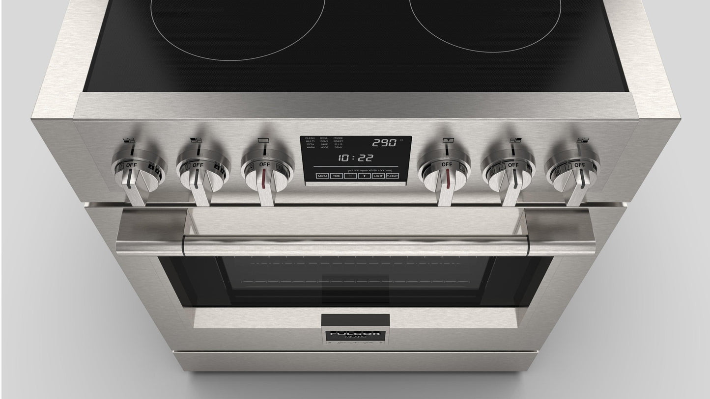 FULGOR MILANO | 30" FREESTANDING INDUCTION RANGE | $6,999.00 - $8,118.00