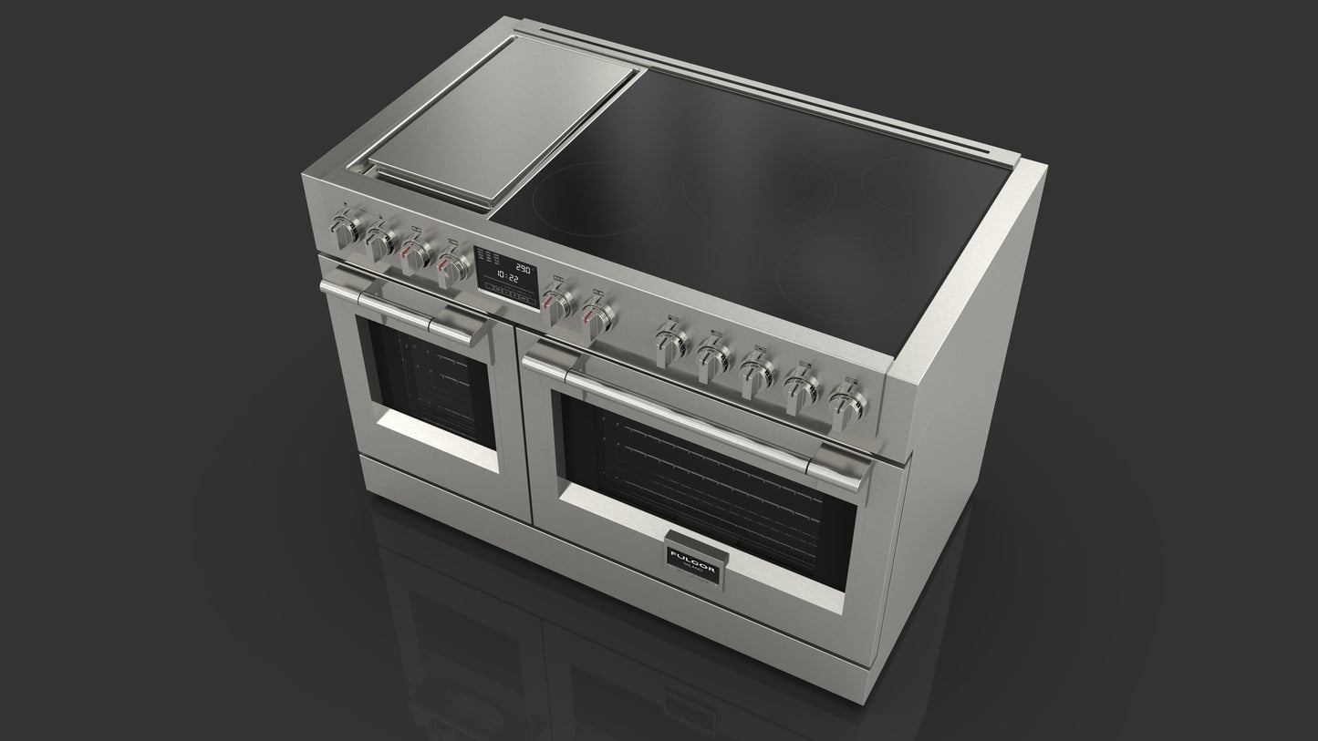 FULGOR MILANO | 48" FREESTANDING PRO INDUCTION RANGE W GRIDDLE | $15,499.00 - $17,418.00