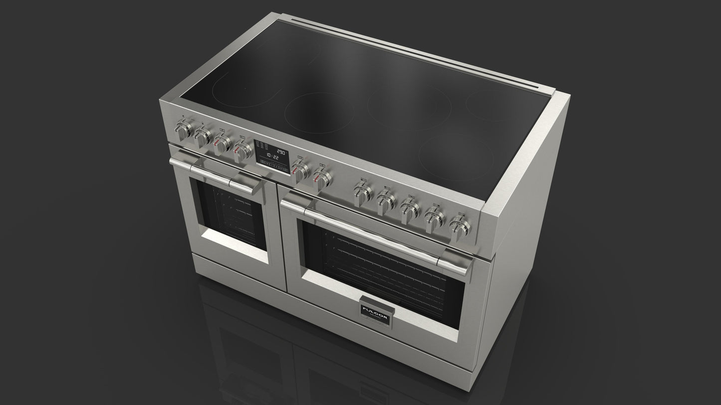 FULGOR MILANO | 48" FREESTANDING PROFESSIONAL INDUCTION RANGE | $14,499.00 - $16,418.00