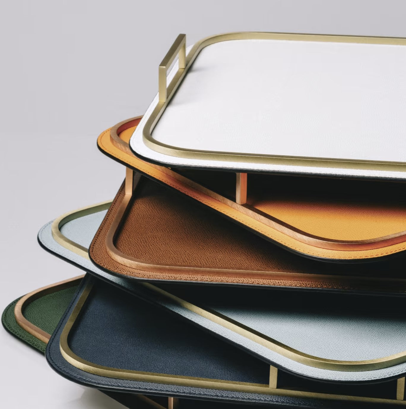 GIOBAGNARA | BELLINI LARGE RECTANGULAR TRAY IN BRONZE | $640.00