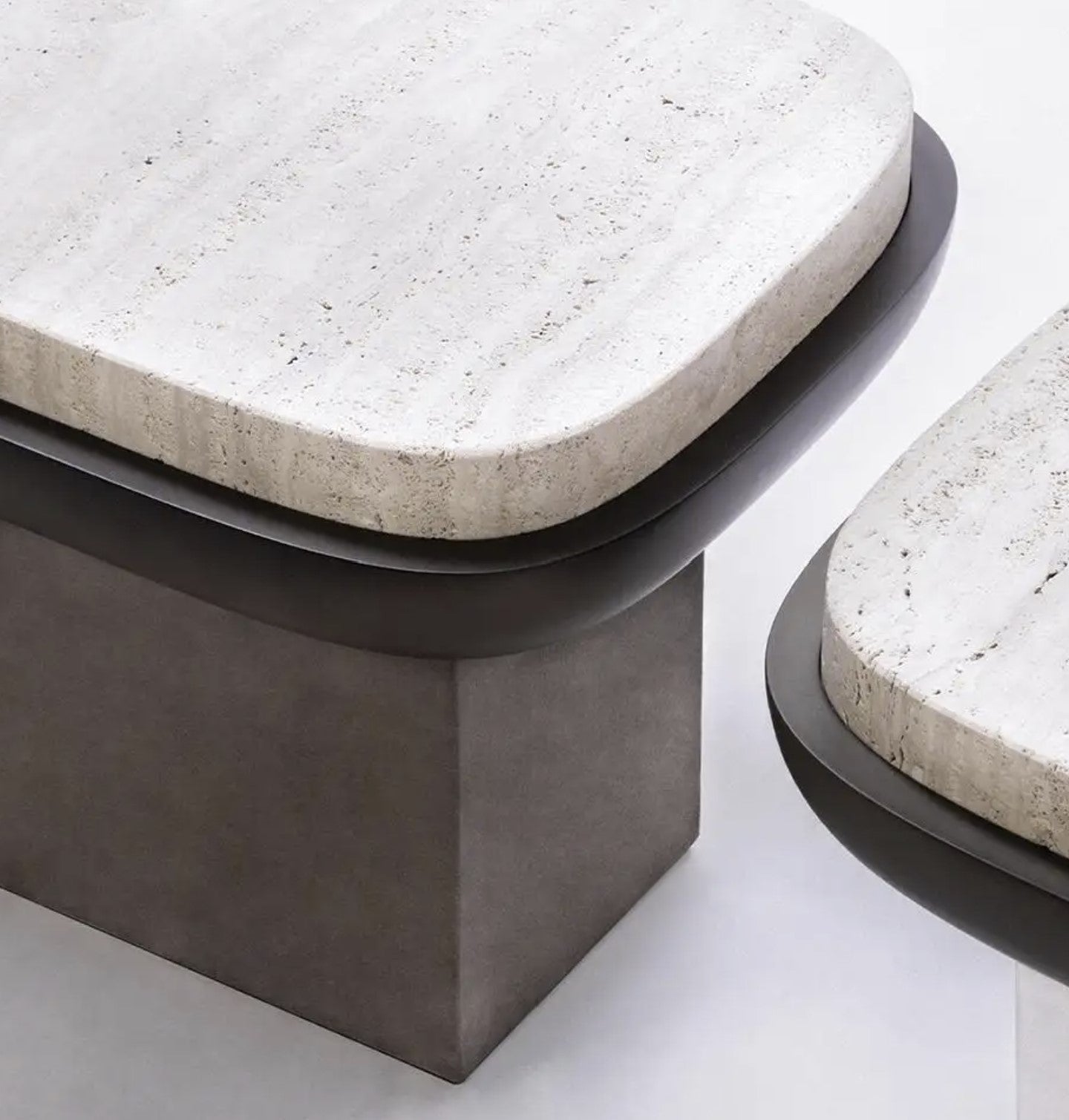 GIOBAGNARA - SHINTO TRAVERTINE SIDE TABLE $8,088.00