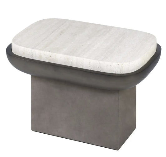GIOBAGNARA | SHINTO TRAVERTINE SIDE TABLE | $8,088.00