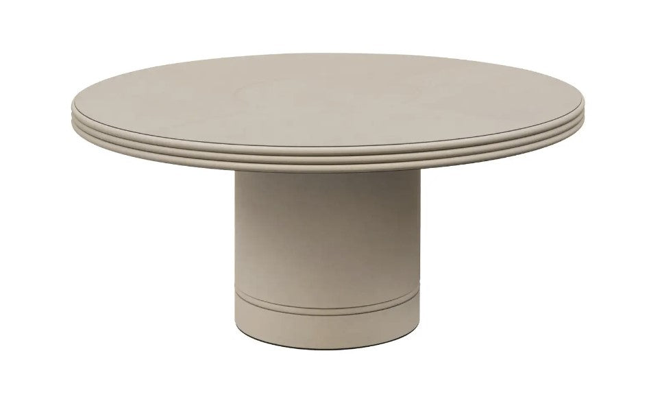 GIOBAGNARA - ROUND LEATHER DINING TABLE $8,841.00