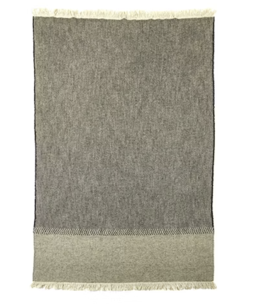 JULES THROW - Black Herringbone $651.00