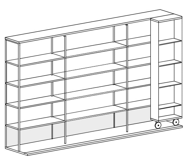 LITERATURA SELECTION l Bookcase by PUNT - ($3,830.00-$8,980.00)