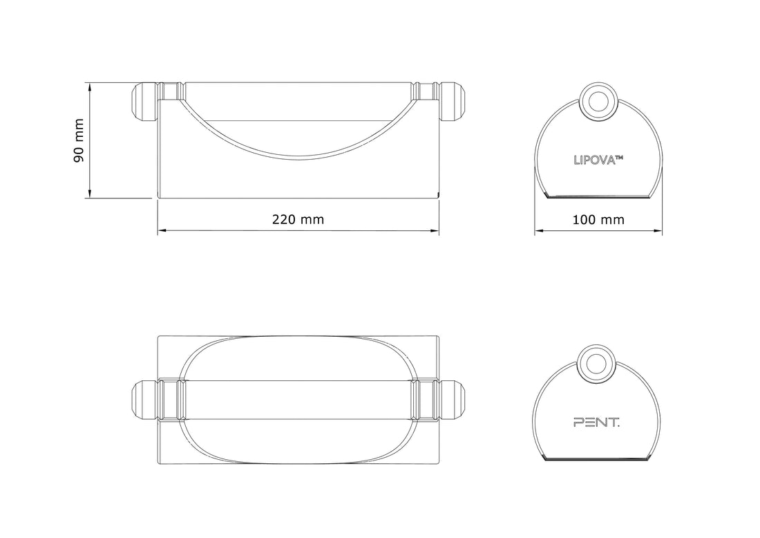 PENT | LIPOVA™ Luxury Push Up Bars