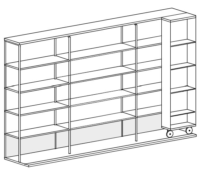 LITERATURA OPEN l Bookcase by PUNT - ($3,250.00 - $6,675.00)