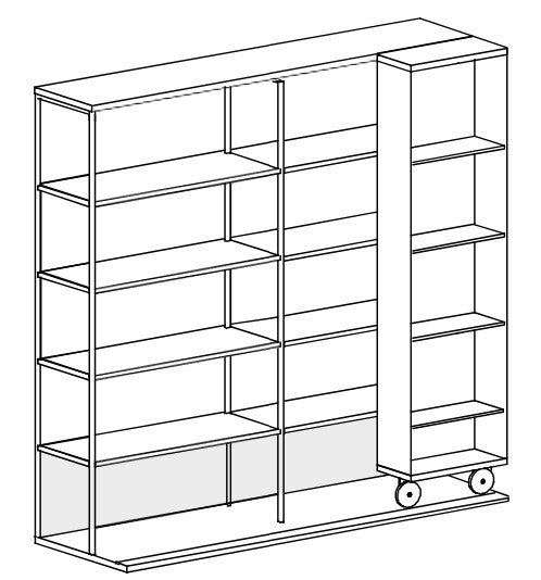 LITERATURA OPEN l Bookcase by PUNT - ($3,250.00 - $6,675.00)