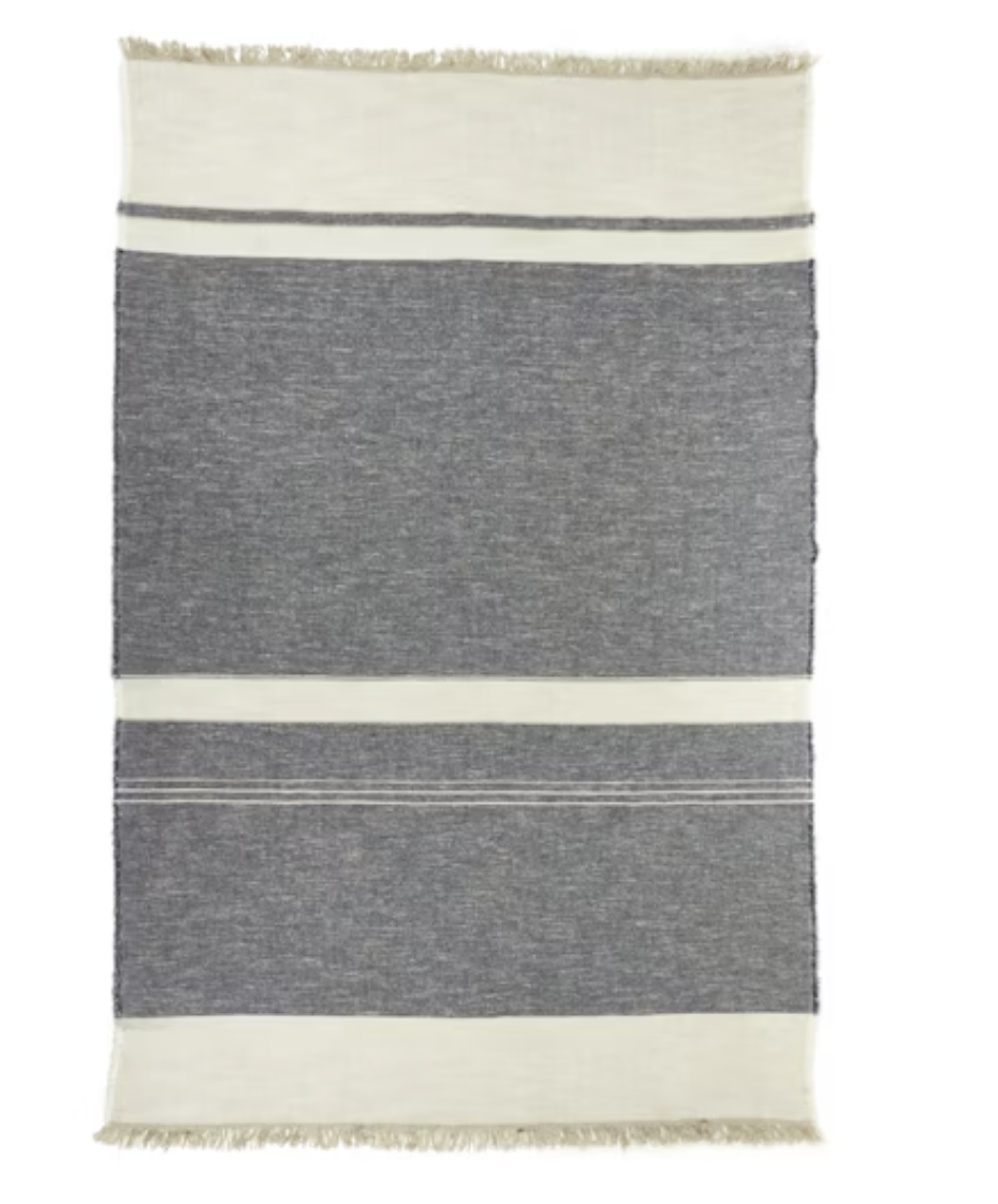 NORTH SEA STRIPE THROW - Stripe $520.00