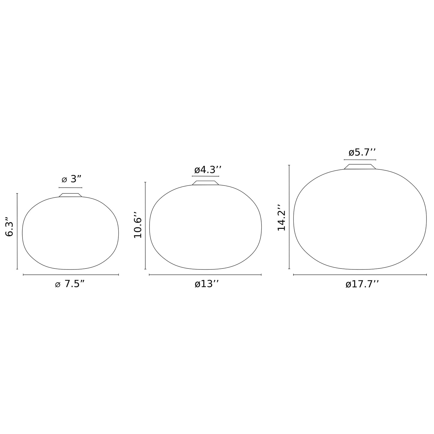 FLOS | GLO-BALL CEILING MOUNT | $1,000.00 - $2,000.00