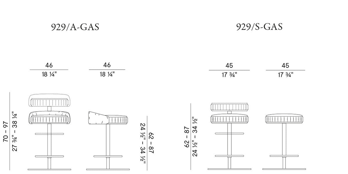 POTOCCO | Plisse Bar Stools