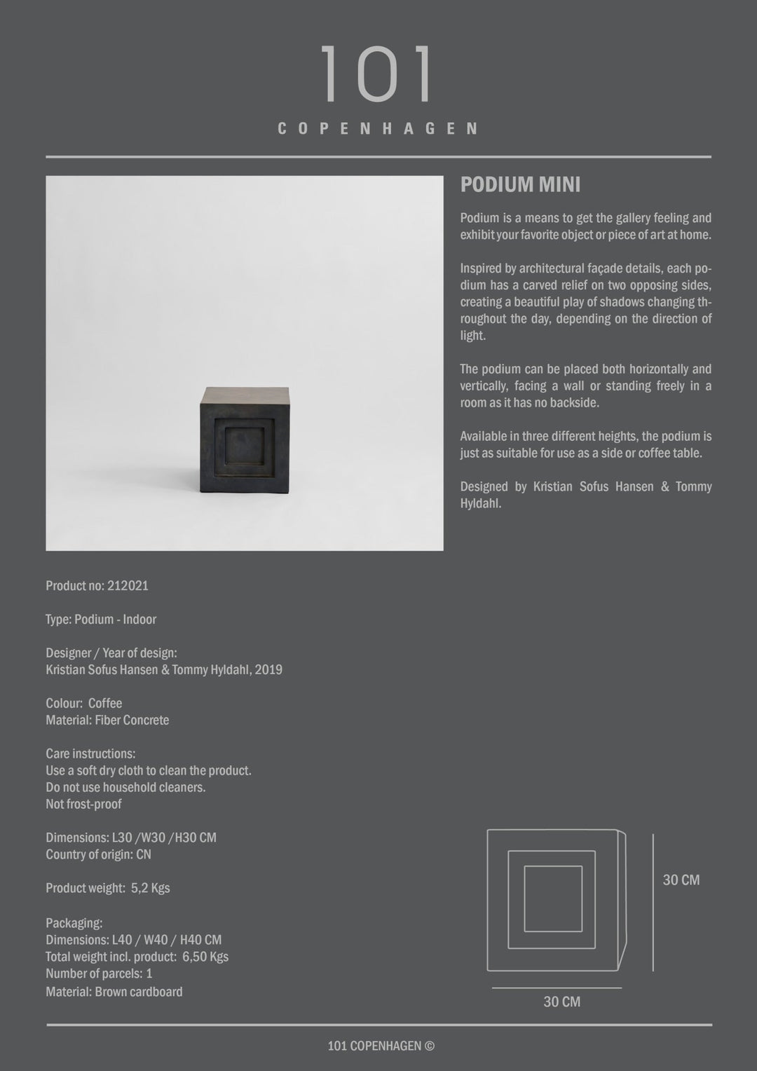 PODIUM, COFFEE I $295.00 - $695.00