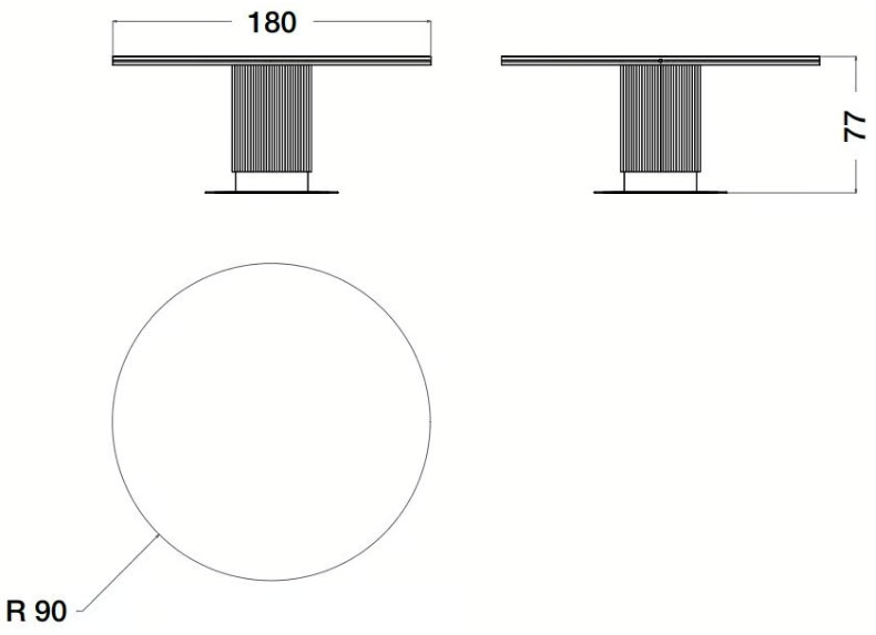 CPRN HOMOOD | Cocoon Round Dining Table - $21,285.00