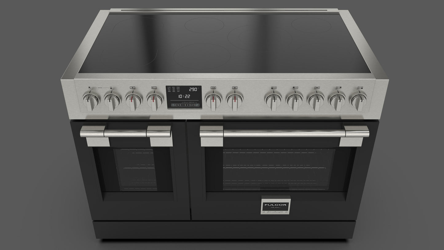 FULGOR MILANO | 48" FREESTANDING PROFESSIONAL INDUCTION RANGE | $14,499.00 - $16,418.00