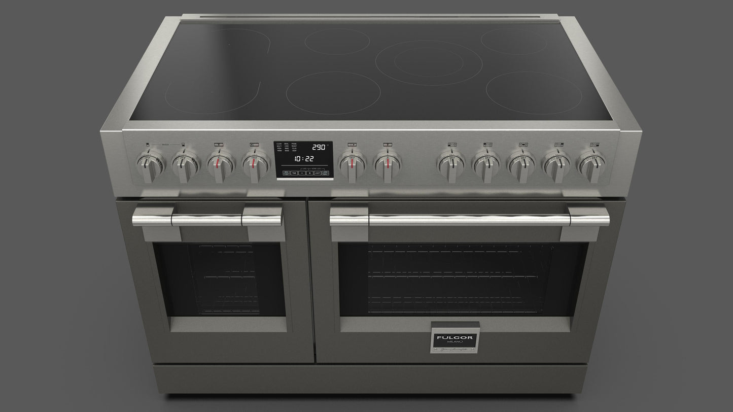 FULGOR MILANO | 48" FREESTANDING PROFESSIONAL INDUCTION RANGE | $14,499.00 - $16,418.00