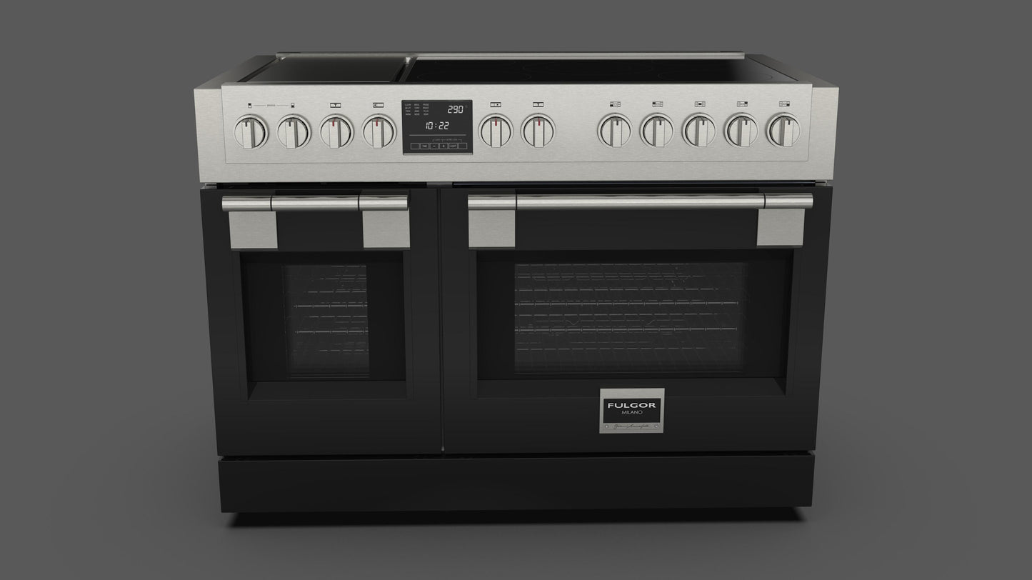 FULGOR MILANO | 48" FREESTANDING PRO INDUCTION RANGE W GRIDDLE | $15,499.00 - $17,418.00