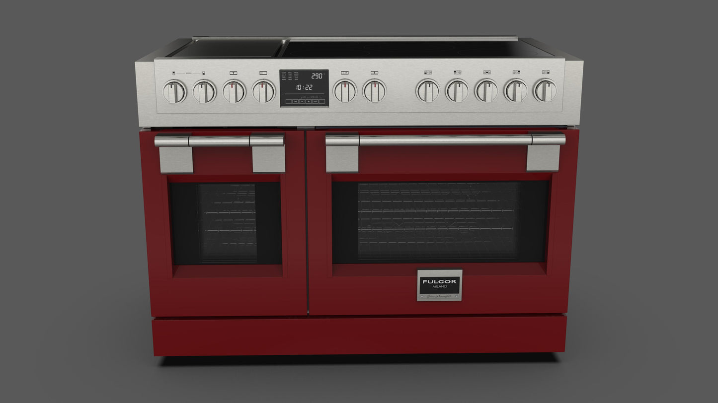 FULGOR MILANO | 48 Inch Freestanding Pro Induction Range w Griddle - $15,499.00 - $17,418.00