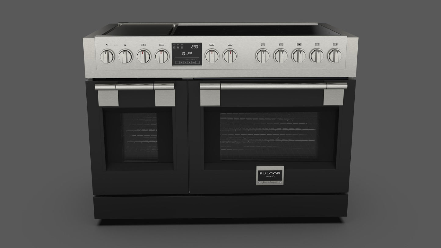 FULGOR MILANO | 48" FREESTANDING PRO INDUCTION RANGE W GRIDDLE | $15,499.00 - $17,418.00