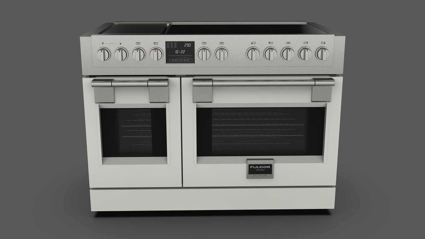 FULGOR MILANO | 48" FREESTANDING PRO INDUCTION RANGE W GRIDDLE | $15,499.00 - $17,418.00